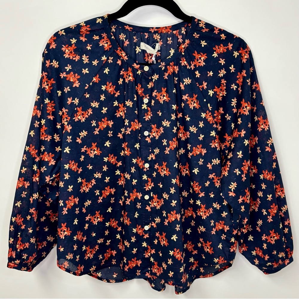 Outerknown The Folk Top in Night Super Bloom- NWT